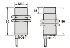 電感式接近傳感器M30系列尺寸圖