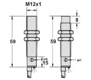 電容式接近傳感器尺寸M12系列