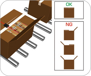 檢測紙箱搖蓋是否封裝好